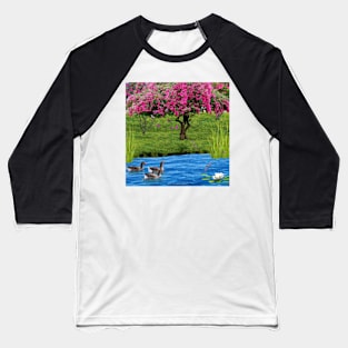 Peaceful Pond Baseball T-Shirt